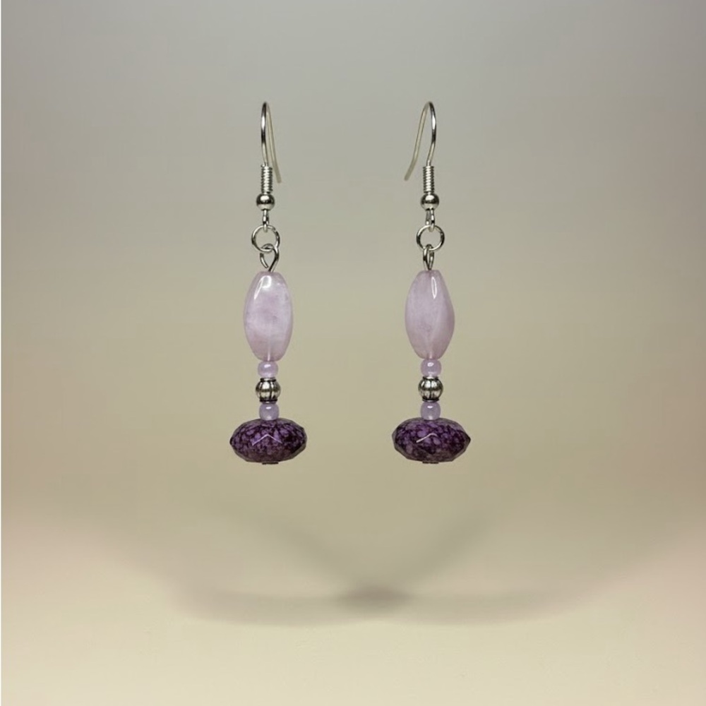 Purple Dangle Earrings